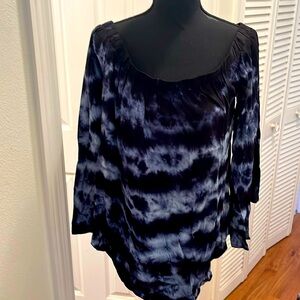 Fifteen Twenty off the shoulder tie dye top